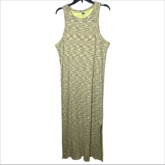 Old Navy Women’s XXL Yellow Space Dye Tank Maxi Dress Lounge Sporty - Picture 1 of 4